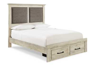 Image for Cambeck Queen Upholstered Panel Storage Bed