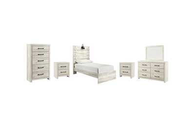 Image for Cambeck Twin Panel Bed with Mirrored Dresser, Chest and 2 Nightstands