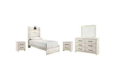 Image for Cambeck Twin Panel Bed with Mirrored Dresser and 2 Nightstands