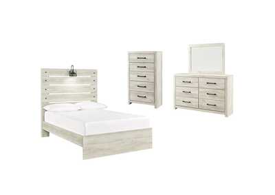 Image for Cambeck Full Panel Bed with Mirrored Dresser and Chest