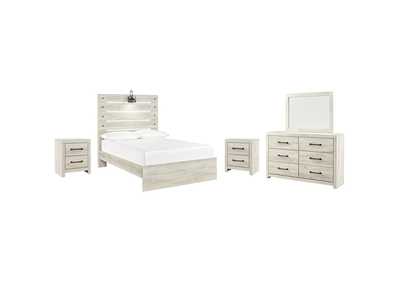Image for Cambeck Full Panel Bed with Mirrored Dresser and 2 Nightstands