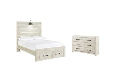 Image for Cambeck Full Panel Bed with 2 Storage Drawers with Dresser