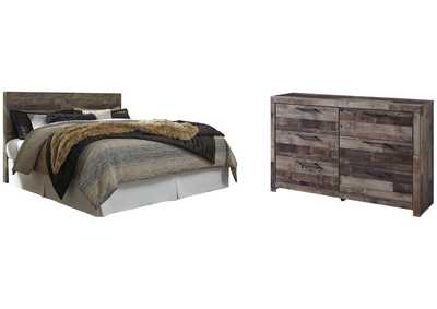 Derekson King Panel Headboard Bed with Dresser,Benchcraft