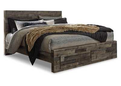 Image for Derekson King Panel Bed with 2 Storage Drawers