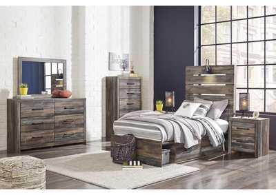 Drystan Twin Panel Headboard Bed with Mirrored Dresser, Chest and Nightstand,Signature Design By Ashley