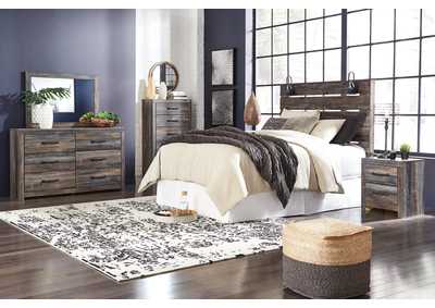 Drystan Queen Panel Headboard Bed with Mirrored Dresser, Chest and Nightstand,Signature Design By Ashley