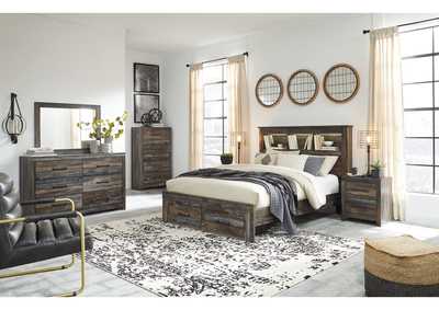 Drystan Queen Bookcase Bed with 2 Storage Drawers,Signature Design By Ashley