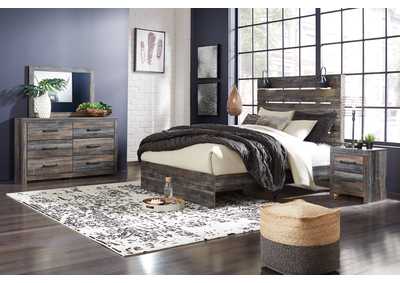 Drystan Queen Panel Bed with Mirrored Dresser, Chest and 2 Nightstands,Signature Design By Ashley
