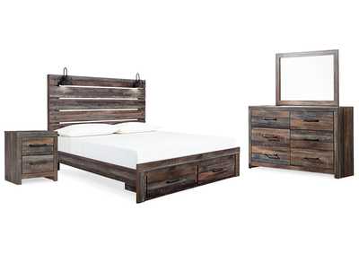 Drystan King Panel Storage Bed, Dresser, Mirror and Nightstand,Signature Design By Ashley