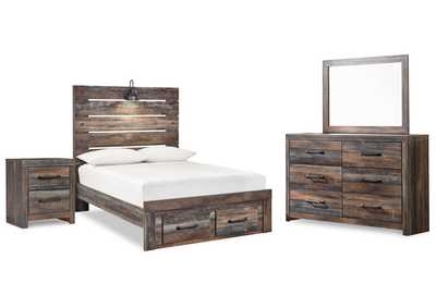 Image for Drystan Full Panel Storage Bed, Dresser, Mirror and Nightstand