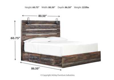 Drystan King Panel Bed with 2 Storage Drawers,Signature Design By Ashley