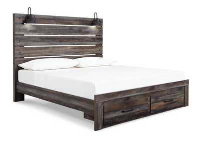 Image for Drystan King Panel Bed with Storage