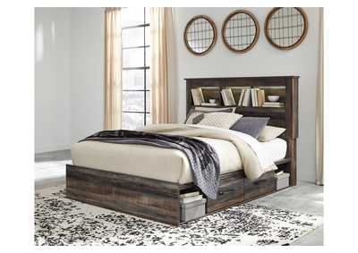 Drystan Queen Bookcase Bed with 4 Storage Drawers,Signature Design By Ashley