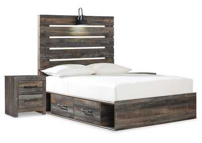 Drystan Full Panel Bed and 2 Nightstands