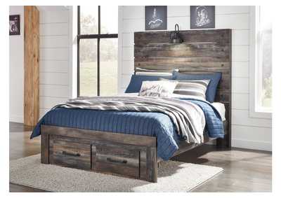 Drystan Full Panel Headboard Bed with Mirrored Dresser,Signature Design By Ashley