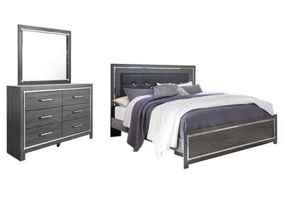 Image for Lodanna King Panel Bed with Mirrored Dresser