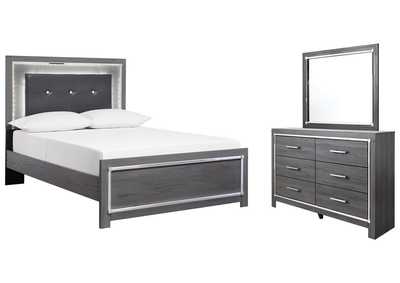 Image for Lodanna Full Panel Bed with Mirrored Dresser