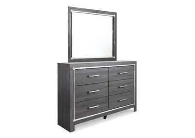 Lodanna King Panel Bed with Mirrored Dresser,Signature Design By Ashley