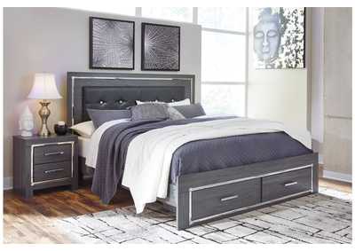 Lodanna King Panel Bed with 2 Storage Drawers,Signature Design By Ashley