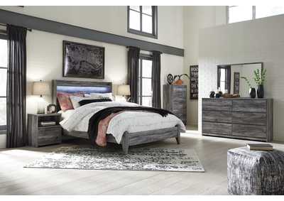 Image for Baystorm Gray Queen Panel Bed w/Dresser, Mirror, Drawer Chest and Nightstand