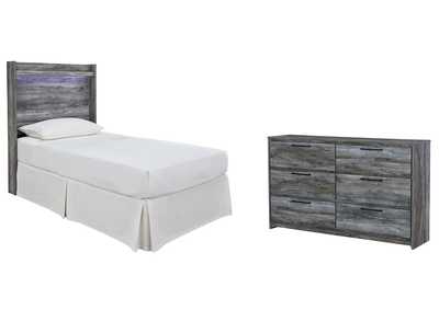 Baystorm Twin Panel Headboard Bed with Dresser,Signature Design By Ashley