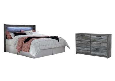Baystorm King Panel Headboard Bed with Dresser,Signature Design By Ashley