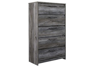 Image for Baystorm Gray Five Drawer Chest