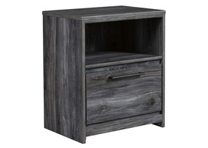 Image for Baystorm Gray One Drawer Night Stand