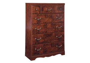 Image for Delianna Reddish Brown Five Drawer Chest