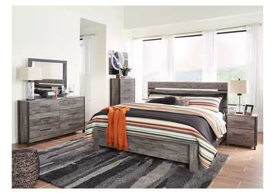 Image for Cazenfeld Black/Gray King Panel Bed w/Dresser & Mirror