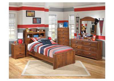 Image for Barchan Twin Bookcase Bed, Dresser & Mirror