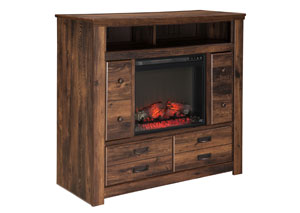 Image for Quinden Media Chest w/ LED Fireplace Insert