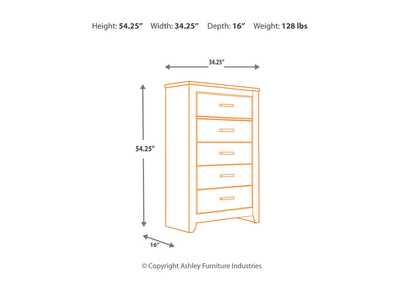 Zelen Chest of Drawers,Signature Design By Ashley