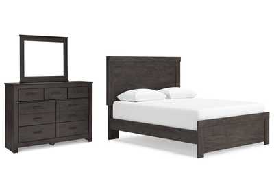 Image for Brinxton Queen Panel Bed with Mirrored Dresser