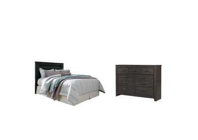 Brinxton King/California King Panel Headboard Bed with Dresser,Signature Design By Ashley