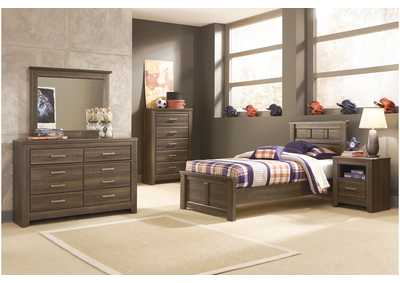 Image for Juararo Twin Panel Bed, Youth Dresser & Mirror