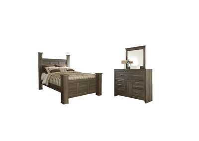 Image for Juararo Queen Poster Bed with Mirrored Dresser