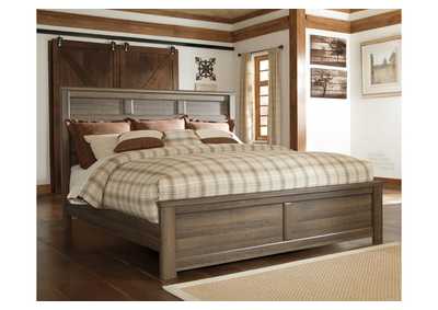 Juararo California King Panel Bed with Mirrored Dresser, Chest and Nightstand,Signature Design By Ashley