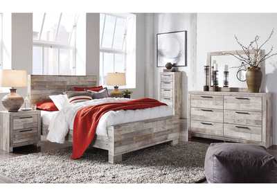 Effie Queen Panel Bed with Mirrored Dresser, Chest and 2 Nightstands,Signature Design By Ashley