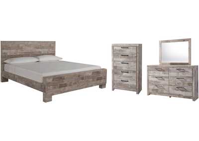 Effie King Panel Bed with Mirrored Dresser and Chest,Signature Design By Ashley