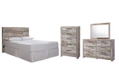 Effie Queen/Full Panel Headboard Bed with Mirrored Dresser and Chest,Signature Design By Ashley