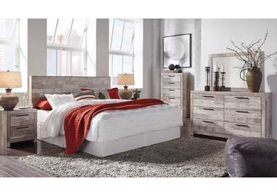 Effie King Panel Headboard Bed with Mirrored Dresser, Chest and 2 Nightstands,Signature Design By Ashley