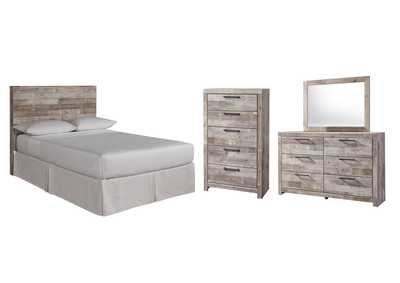 Effie Full Panel Headboard Bed with Mirrored Dresser and Chest,Signature Design By Ashley