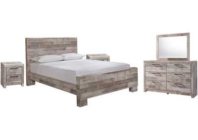 Effie Queen Panel Bed with Mirrored Dresser and 2 Nightstands,Signature Design By Ashley