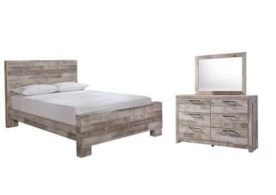 Effie Queen Panel Bed with Mirrored Dresser,Signature Design By Ashley