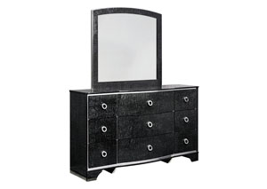 Image for Amrothi Black Bedroom Mirror