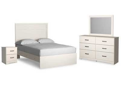 Stelsie Full Panel Bed, Dresser, Mirror and Nightstand