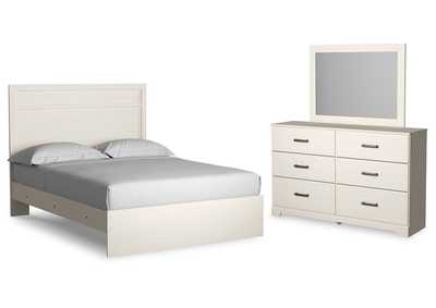 Image for Stelsie Queen Panel Bed with Mirrored Dresser
