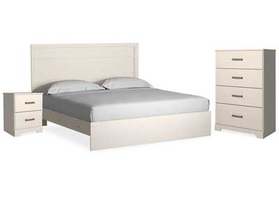 Stelsie King Panel Bed, Chest and Nightstand
