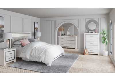 Altyra Queen Panel Bed with Mirrored Dresser and 2 Nightstands,Signature Design By Ashley